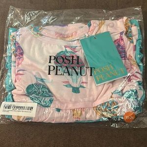 Posh Peanut Gemma - short sleeve basic peplum top & bloomer set - 18-24 months